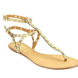 Dolce Vita by Vanessa Mooney Gold sandal